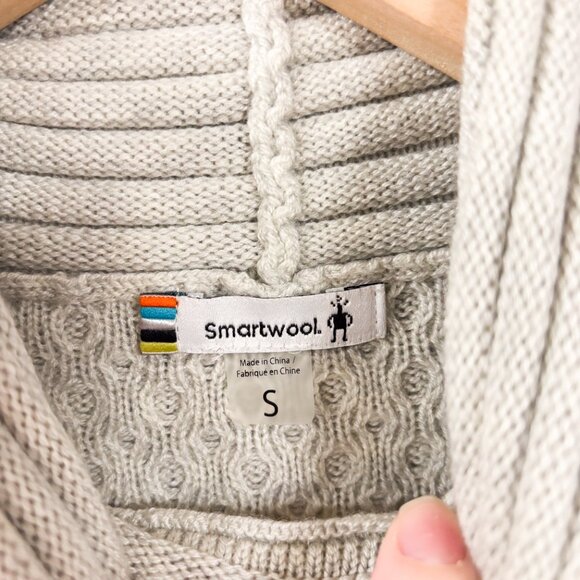 Smartwool Dacono Ski Wool Blend Sweater in Light Grey - Picture 8 of 8